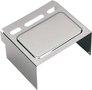 Drag Specialties - Battery Cover - Raised - Chrome - Battery Cover - 25-0028-BX44
