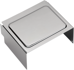 Drag Specialties - Battery Cover - Raised - Chrome - Battery Cover - 25-0029-BX44