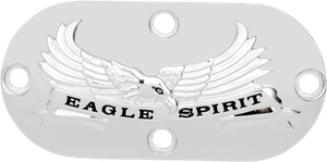Drag Specialties - Chrome Inspection Cover - Eagle Spirit Inspection Cover - 33-0007H-BC216