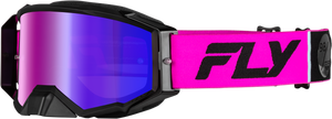 Fly Racing - Zone Pro Goggle Pink/black W/ Iridescent Red Mir/smk Lens - 37-5190