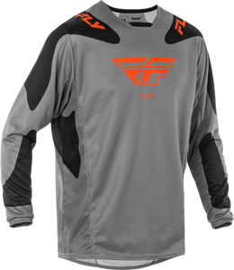 Fly Racing - Kinetic Sym Jersey Grey/orange/black Sm - 378-422S