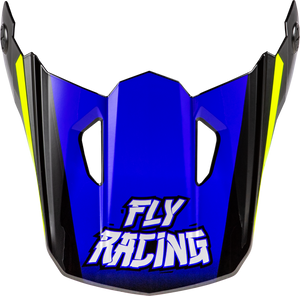Fly Racing - Youth Kinetic Scorched Helmet Visor Blue/grey/hi-vis Ys-yl - 73-8674