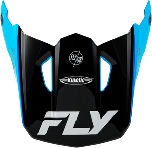 Fly Racing - Kinetic Rally Helmet Visor Blue/black/white Xl/2x - 73-8683
