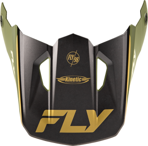 Fly Racing - Kinetic Rally Helmet Visor Matte Moss Gry/khaki/wht Xs/sm - 73-8687