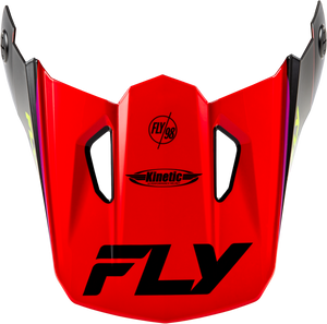 Fly Racing - Kinetic Rally Helmet Visor Red/black/white Xs/sm - 73-8693