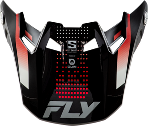 Fly Racing - Formula S Carbn Protocol Visor Black Carbon/red Yl/sm - 73-4472