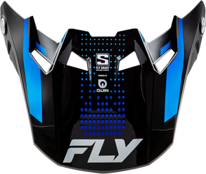 Fly Racing - Formula S Carbn Protocol Visor Black Carbon/blue Xl/2x - 73-4477