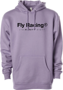 Fly Racing - Fly Trademark Hoodie Plum Lg - 354-0302L