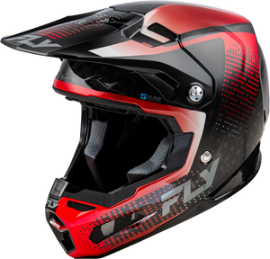 Fly Racing - Formula S Carbon Protocol Helmet Black Carbon/red Sm - 73-4465S
