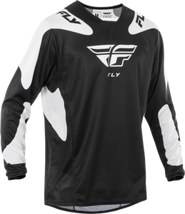 Fly Racing - Kinetic Sym Jersey Black/white Xl - 378-421X