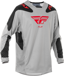 Fly Racing - Kinetic Sym Jersey Light Grey/red/black Xl - 378-420X
