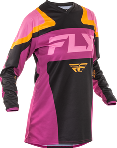 Fly Racing - Women's F-16 Jersey Black/mauve/yellow 2x - 378-8222X