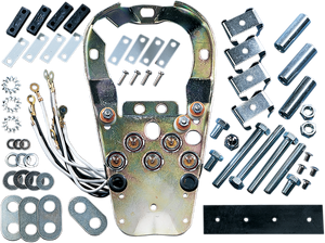 Drag Specialties - Cast Dash Mounting Base Kit - Dash Base with Wire Harness Kit - 74005