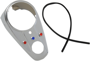 Drag Specialties - Three-Light Dash Cover - Chrome - Three-Light Dash Cover - 70721