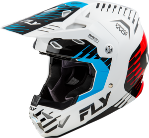 Fly Racing - Formula Cp Slice Helmet White/red/cyan Sm - 73-0052S Fly Racing - Formula Cp Slice Helmet White/red/cyan Sm - 73-0052S