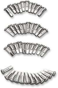Drag Specialties - Spoke Nipples - Chrome - X-Long - Replacement Nipples for Spoke Set - 16-0500SE42-HC3