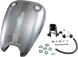Drag Specialties - Smooth-Top Twin-Cap Style Extended Gas Tank - XL - Extended Smooth-Top QuickBob Rubber-Mount Gas Tank - 11583-BX46