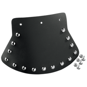 Drag Specialties - Mud Flap - Studded with Plain Center - 9.5" W x 6.5" H - Medium Mud Flap  Studded - DS393703