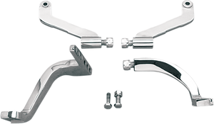 Drag Specialties - Floorboard Mounting Brackets - Driver Floorboard Mounting Brackets - 057091-BC5