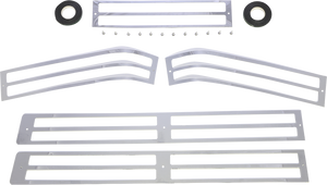 Parts Unlimited - Saddlebag Lens Grille Set - Chrome - GL1500 - Saddlebag Lens Grille Set - 45-8918-BC9