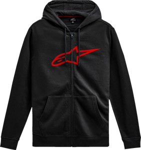 Alpinestars - Hoodie Zip Ageless V3 Blk/rd M - 1244-51490-1030-M
