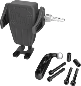 Ciro - Holder Phone Gen 2 Cybercharger Blk, Offset Perch Mount Chr - 55310