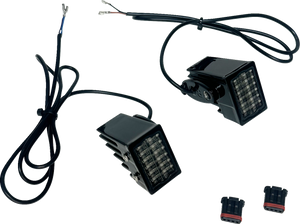 Custom Dynamics - Light High Performance Led R. Turn Signals Black W/smk Lens - CD-RTS-18ST-B