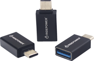 Ridepower - Male Usb To Female Usbc Power Adapter - RPUSBCMUSBFADPT Ridepower - Male Usb To Female Usbc Power Adapter - RPUSBCMUSBFADPT