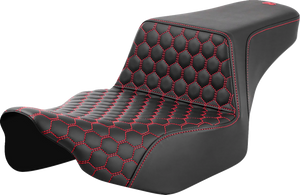 Saddlemen - Seat Step Up Ext Rch Hc Front Red Stitch - 823-07-17804