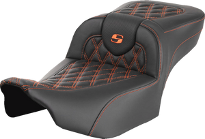 Saddlemen - Seat Roadsofa Ls Ext Rch Orange Stitch - 823-07-18403 Saddlemen - Seat Roadsofa Ls Ext Rch Orange Stitch - 823-07-18403