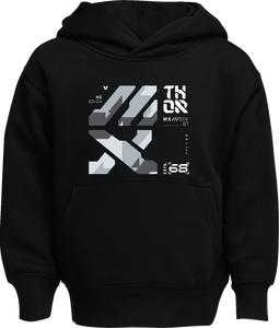 Thor - Hoodie Youth Forge Black Lg -
