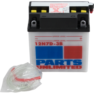 Parts Unlimited - Conventional Battery - Conventional Battery - 12N7D-3B Parts Unlimited - Conventional Battery - Conventional Battery - 12N7D-3B