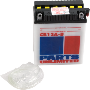 Parts Unlimited - Battery - YB12A-B - Heavy-Duty Battery - CB12A-B