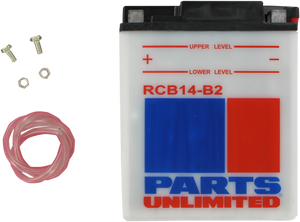Parts Unlimited - Battery - RCB14-B2 - Heavy-Duty Battery - CB14-B2 Parts Unlimited - Battery - RCB14-B2 - Heavy-Duty Battery - CB14-B2