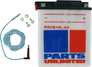 Parts Unlimited - Battery - RSCB14LA2 with Sensor - Heavy-Duty Battery - SCB14L-A2