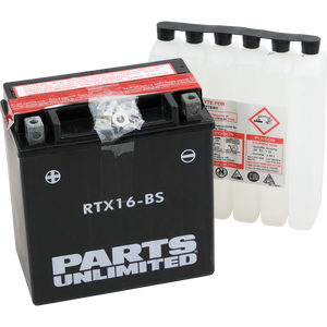 Parts Unlimited - AGM Battery - YTX16-BS .8 L - AGM Maintenance-Free Battery - CTX16-BS