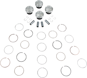 Wiseco - Piston Kit R6 4v Domed - CK159