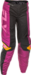 Fly Racing - Women's F-16 Pants Ca/ny Black/mauve/yellow Sz 0/02 - C378-83200
