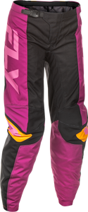 Fly Racing - Women's F-16 Pants Ca/ny Black/mauve/yellow Sz 13/14 - C378-83213