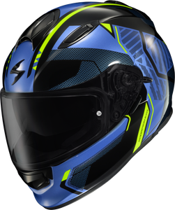 Scorpion Exo - Ryzer Full-face Helmet Switch Blue/hi-viz Sm - RYZ-1203