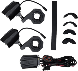 Pathfinder - Dual Switchback Led Lights Black Wired Remote Pr - PL80LRB