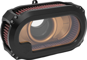 Kens Factory - Nxt Lvl Air Cleaner W/glass `23cvo `24 Rg  Flhx Blkw/gold - NXT-05BG Kens Factory - Nxt Lvl Air Cleaner W/glass `23cvo `24 Rg  Flhx Blkw/gold - NXT-05BG
