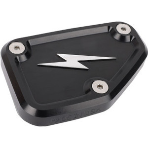 Thrashin Supply Co. - Cap Reservoir Brake Front 24 Touring Black Twice Cut - TSC-3178-4