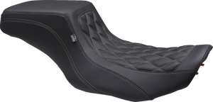 Mustang - Seat Squareback Ddiamond Black Gm Thrd Smth Pass - 88416GM