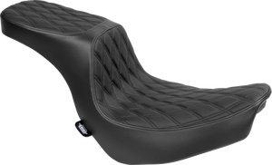 Drag Specialties - Seat Predator 2up Blk Vinyl Blk Dd Stch Flsb Fxlrs/t - 0802-1635