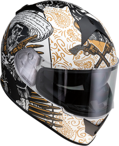 Z1r - Warrant Helmet - Sombrero - White/Gold - XS - Warrant Sombrero Helmet - 0101-14164