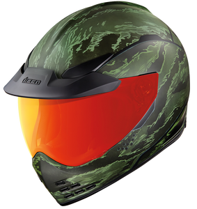 Icon - Domain Helmet - Tiger's Blood - Green - 2XL - Domain Tiger's Blood Helmet - 0101-14928