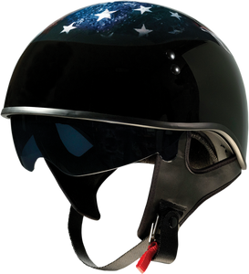 Z1r - Vagrant Helmet - USA Skull - Black - Medium - Vagrant USA Skull Helmet - 0103-1309