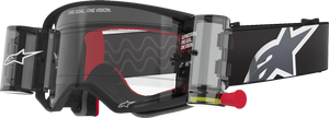 Alpinestars Goggles - Goggle Stech Corp Blk/gry/clr Roll-off - 5100425-1518 Alpinestars Goggles - Goggle Stech Corp Blk/gry/clr Roll-off - 5100425-1518