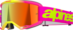 Alpinestars Goggles - Goggle Vision 5 Wordmark Pnk/ylw/mir Rd - 5102425-3085 Alpinestars Goggles - Goggle Vision 5 Wordmark Pnk/ylw/mir Rd - 5102425-3085